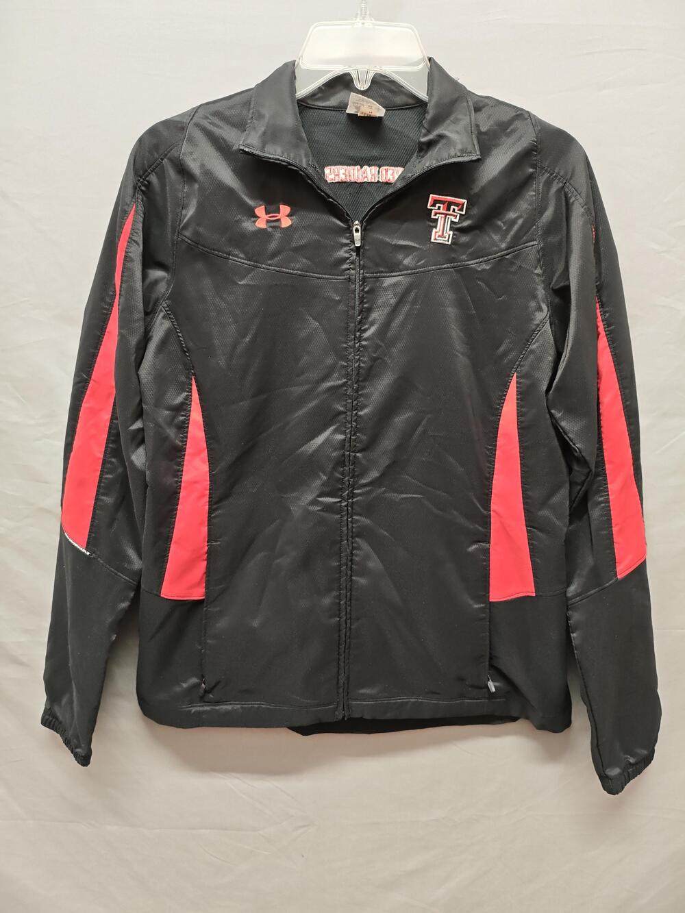 Texas Tech Red Raiders Jacket Small Black Red College Football Windbreaker Zip